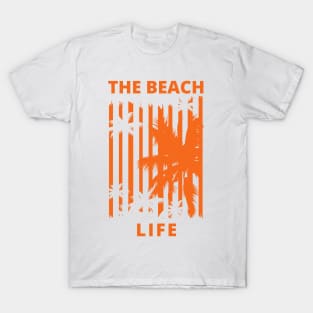 The Beach Life. Summertime, Fun Time. Fun Summer, Beach, Sand, Surf Retro Vintage Design. T-Shirt